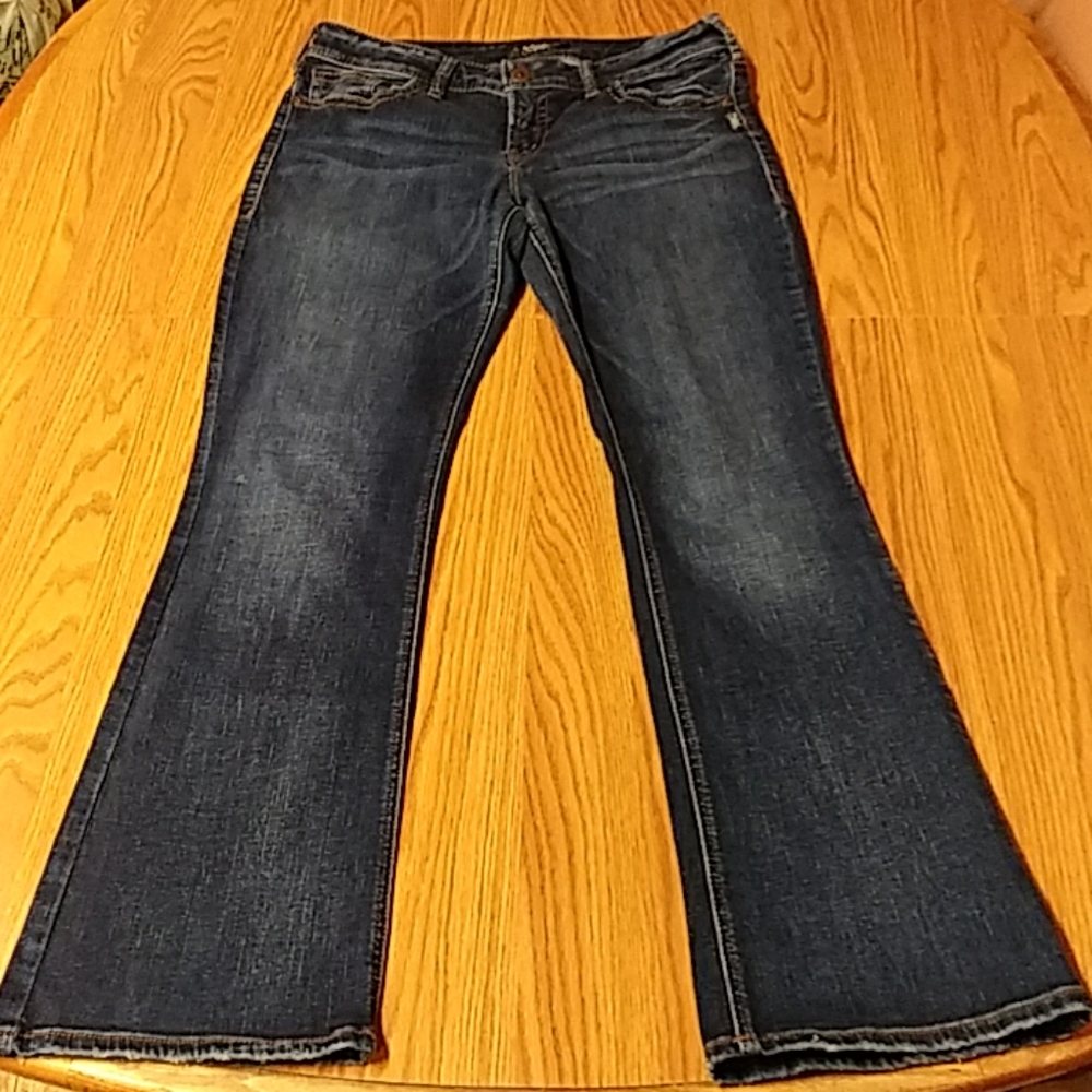 Silver Suki Boot Cut Embellished Jeans 30x32